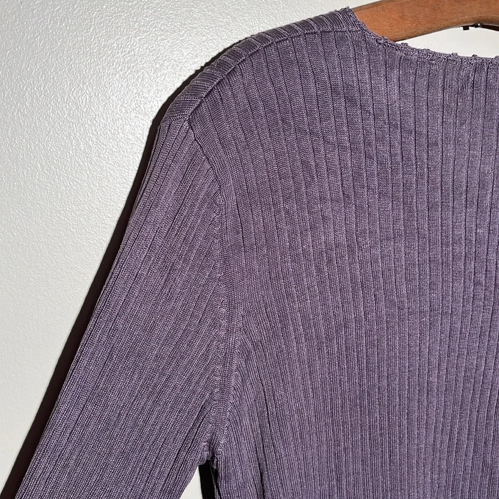 Vintage Valerie Stevens Pure Silk Purple Cardigan